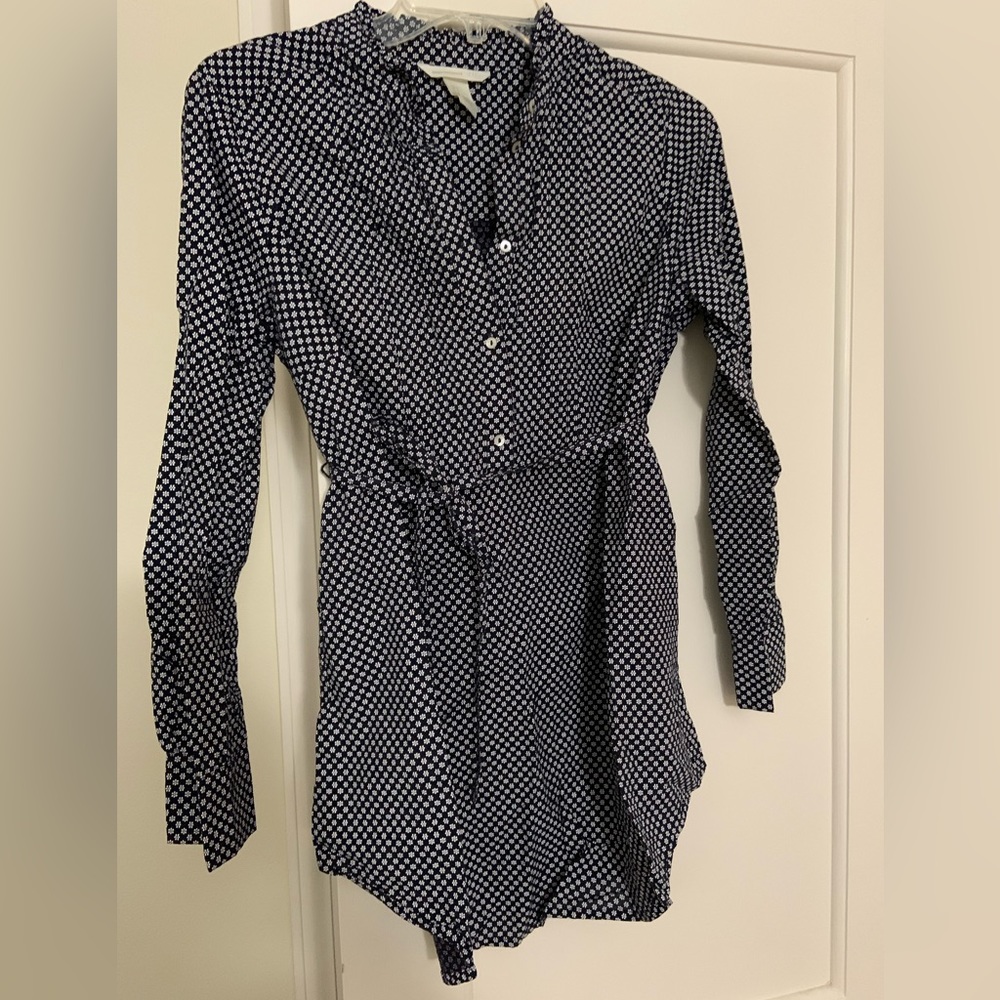 H&M maternity pintuck popover blouse